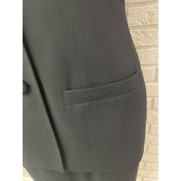 Causal Corner Women Black / White Color Block Two Pcs Skirt Suit Size 6 - Picture 7 of 13